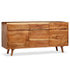 Swen Studio -  Sideboard Solid Wood with Carved Doors 160x40x75 cm